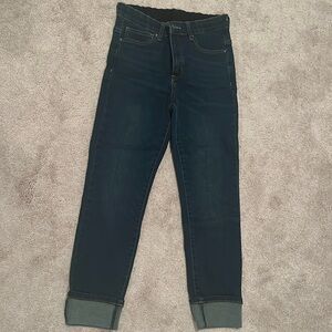 Grace and lace size 6 Capri stretch jeans, elastic waist, zipper fly